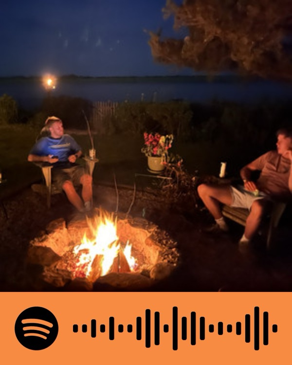 ROCK BY THE FIRE cover artwork and Spotify code
